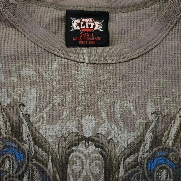 MMA Elite Mens Thermal Shirt Size Small - Picture 3 of 7